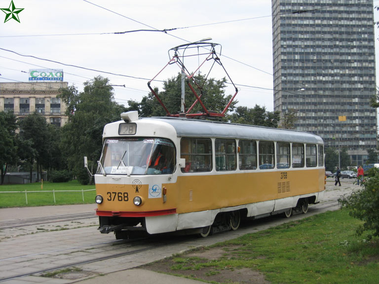 Москва, Tatra T3SU № 3768