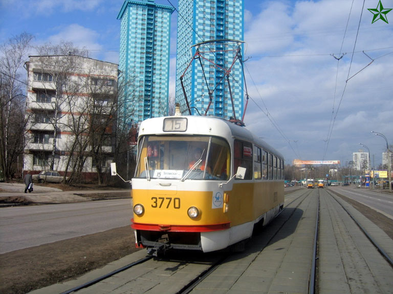 Москва, Tatra T3SU № 3770