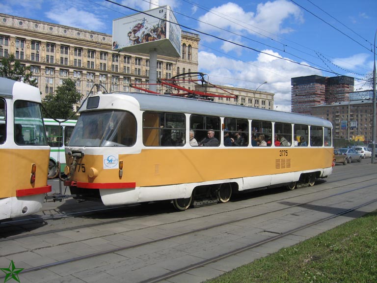 Москва, Tatra T3SU № 3775