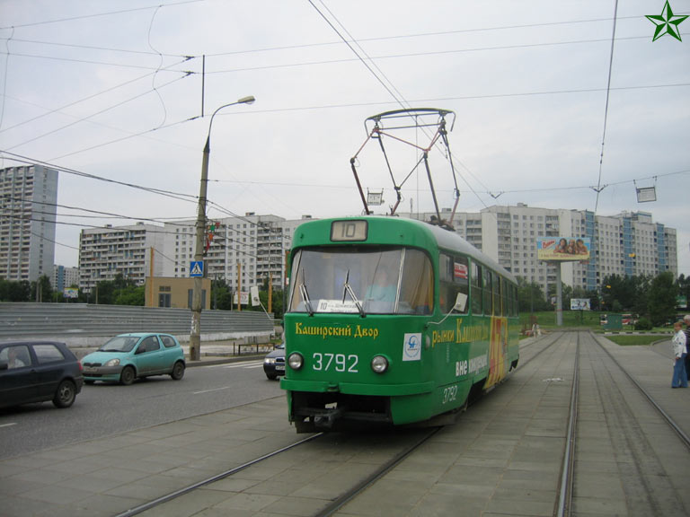 Москва, Tatra T3SU № 3792