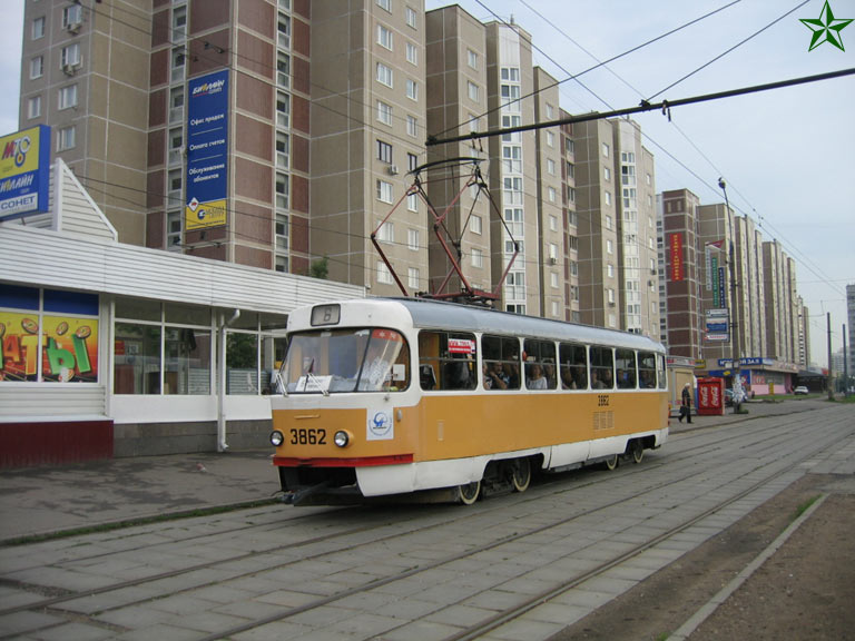 Москва, Tatra T3SU № 3862