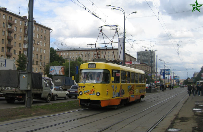 Москва, Tatra T3SU № 3875