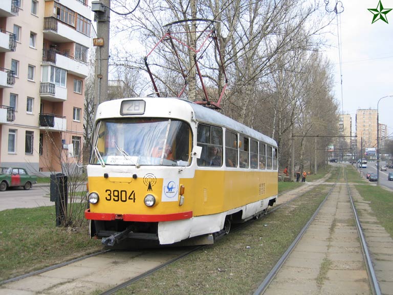 Москва, Tatra T3SU № 3904