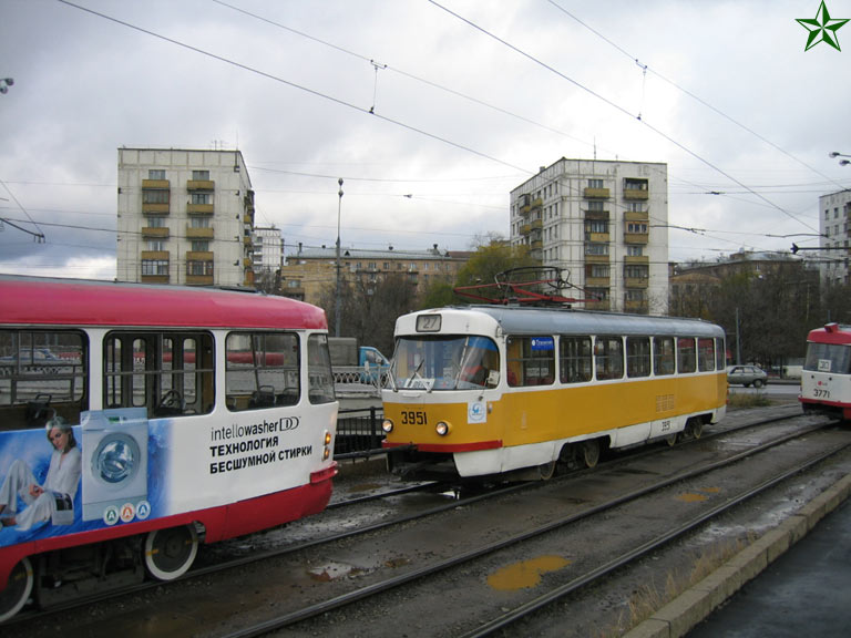 Москва, Tatra T3SU № 3951