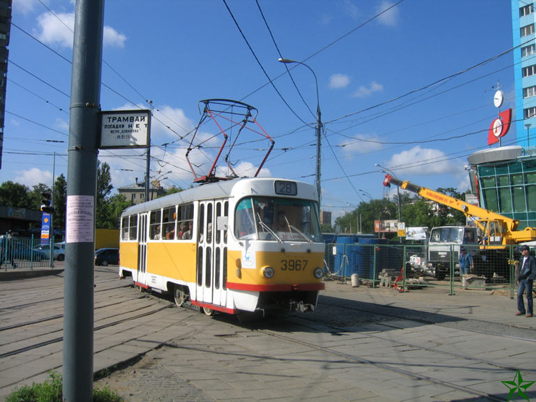 Москва, Tatra T3Т № 3967