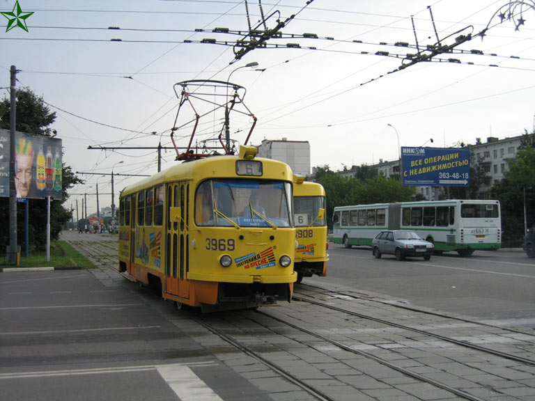 Москва, Tatra T3SU № 3969