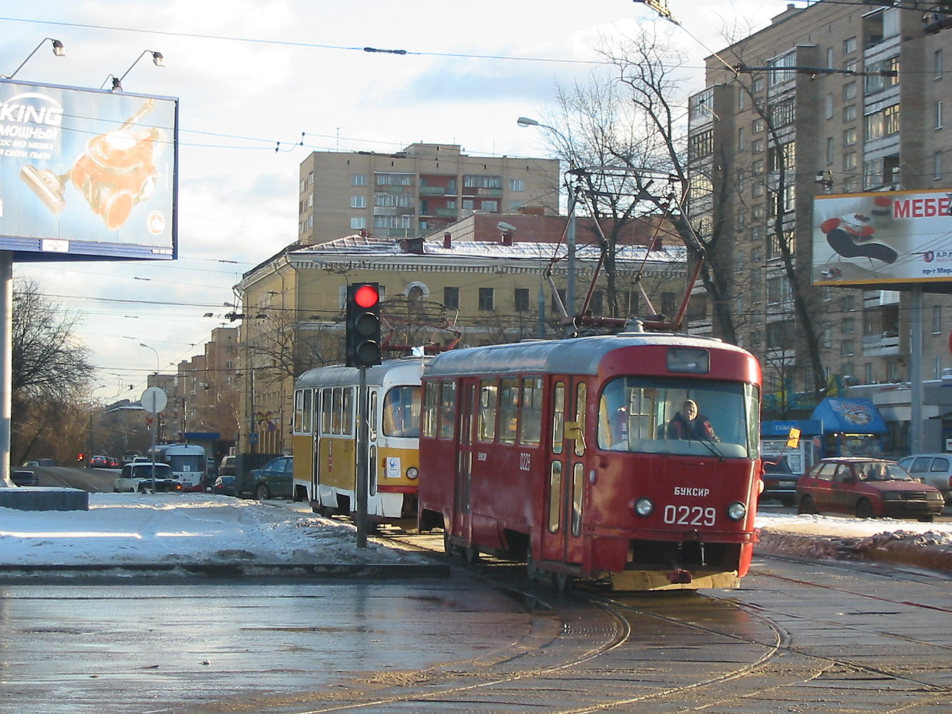 Москва, Tatra T3SU № 0229