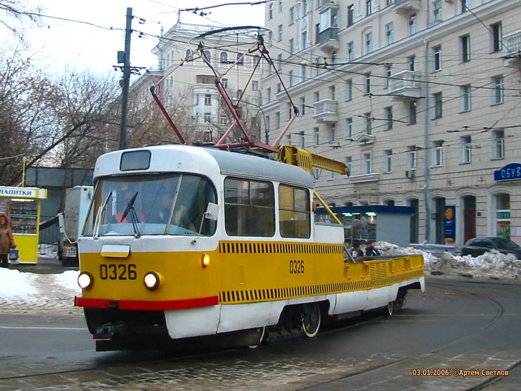 Москва, Tatra T3SU № 0326