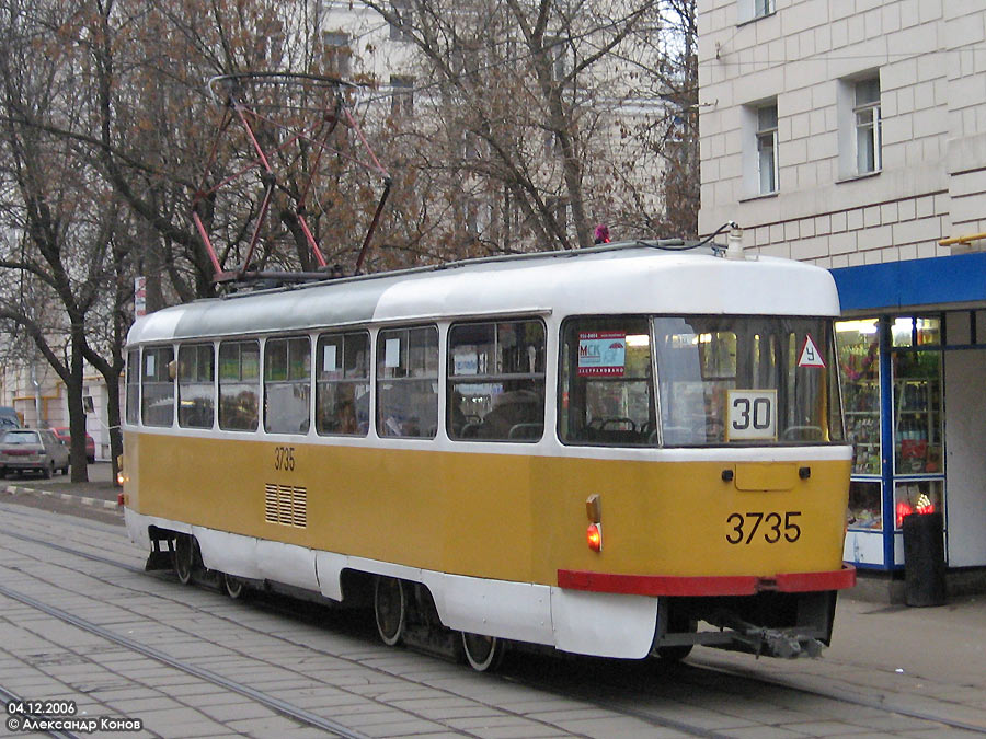 Москва, Tatra T3SU № 3735