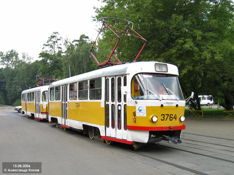 Москва, Tatra T3SU № 3764