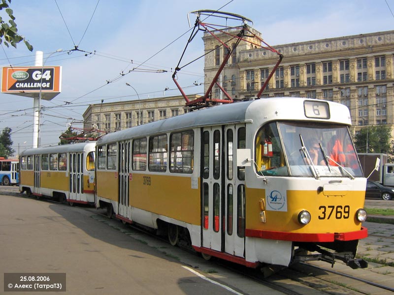 Москва, Tatra T3SU № 3769