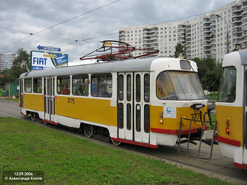 Москва, Tatra T3SU № 3775