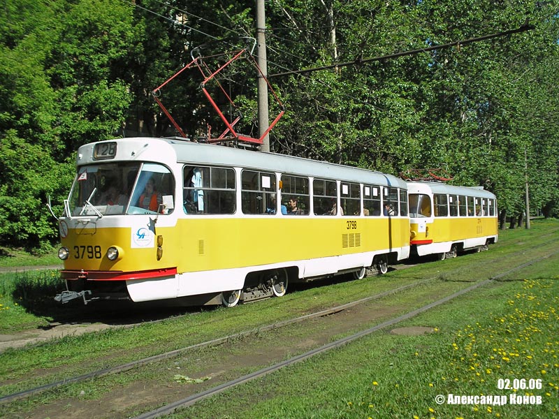 Москва, Tatra T3SU № 3798