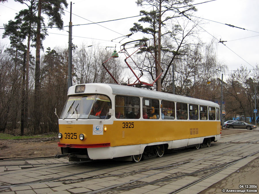Москва, Tatra T3SU № 3925