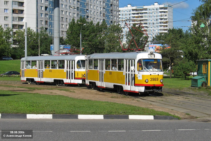 Москва, Tatra T3SU № 3969