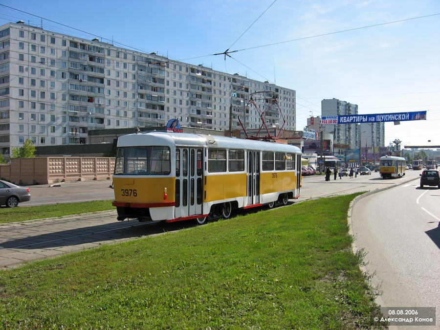 Москва, Tatra T3SU № 3976