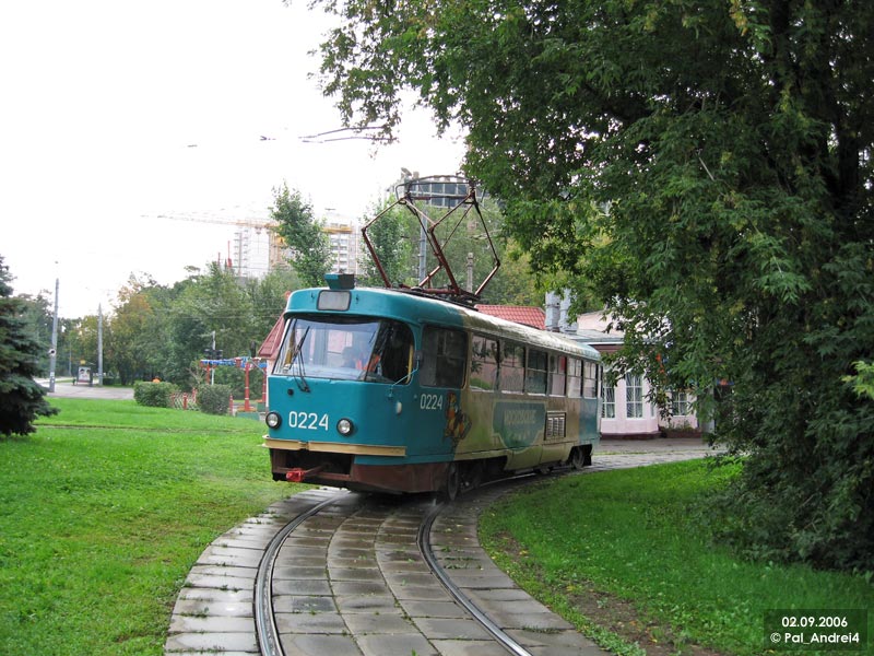 Москва, Tatra T3SU № 0224