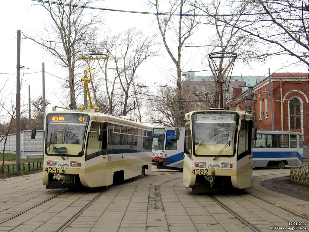 Москва, 71-619КТ № 4296; Москва, 71-619КТ № 4282