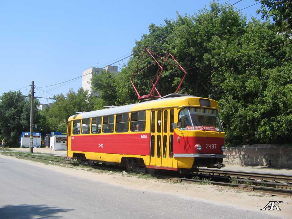 Волгоград, Tatra T3SU (двухдверная) № 2497