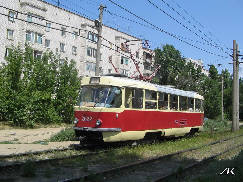 Волгоград, Tatra T3SU (двухдверная) № 2622