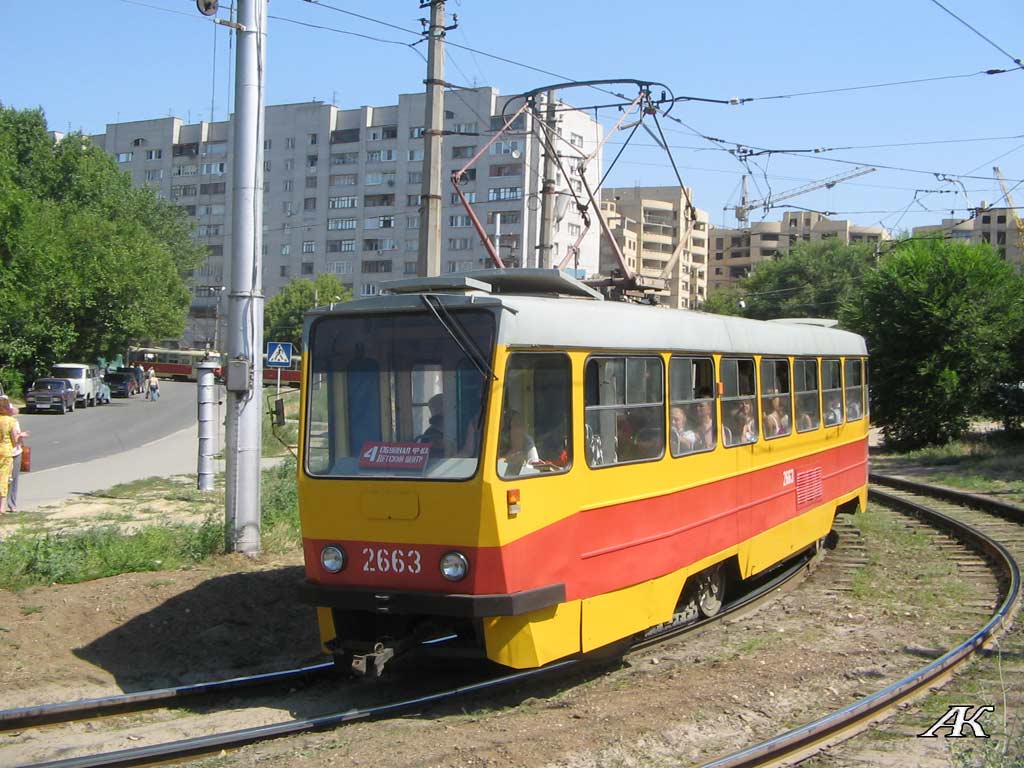 Волгоград, Tatra T3SU мод. ВЗСМ № 2663