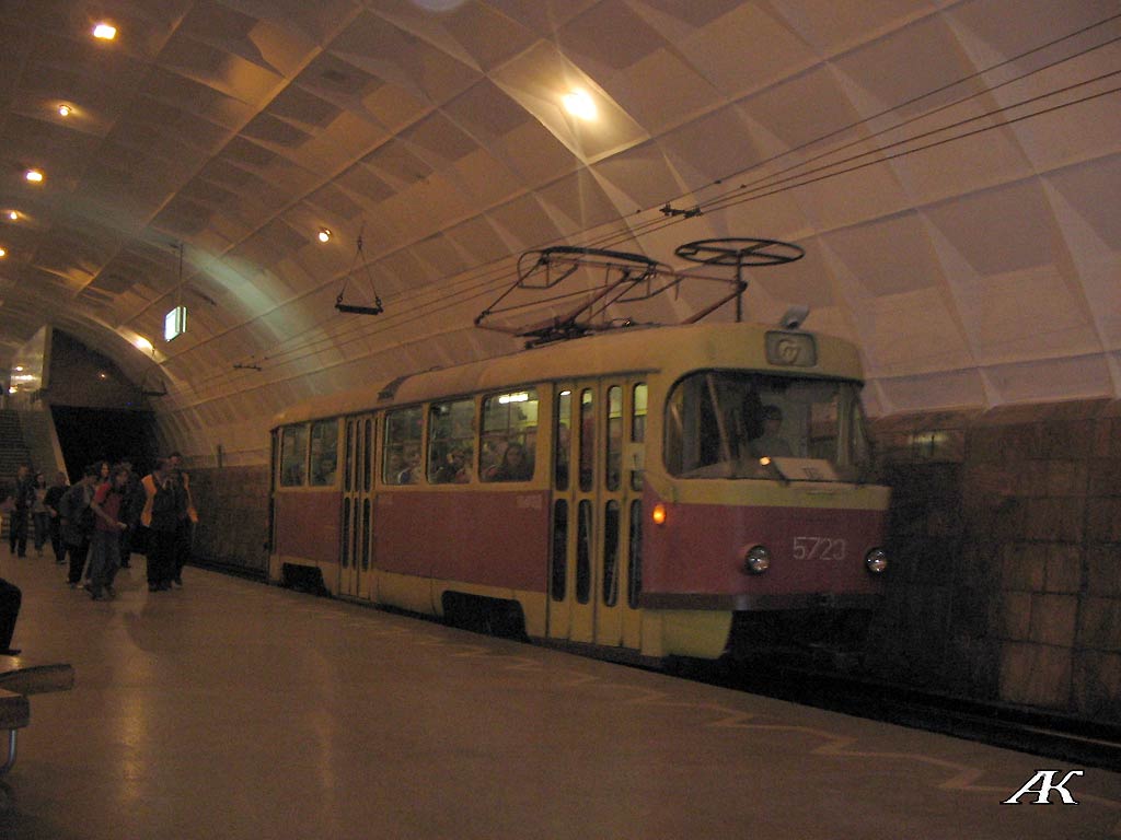 Волгоград, Tatra T3SU № 5723; Волгоград — Трамвайные линии: [5] Пятое депо — Скоростной трамвай