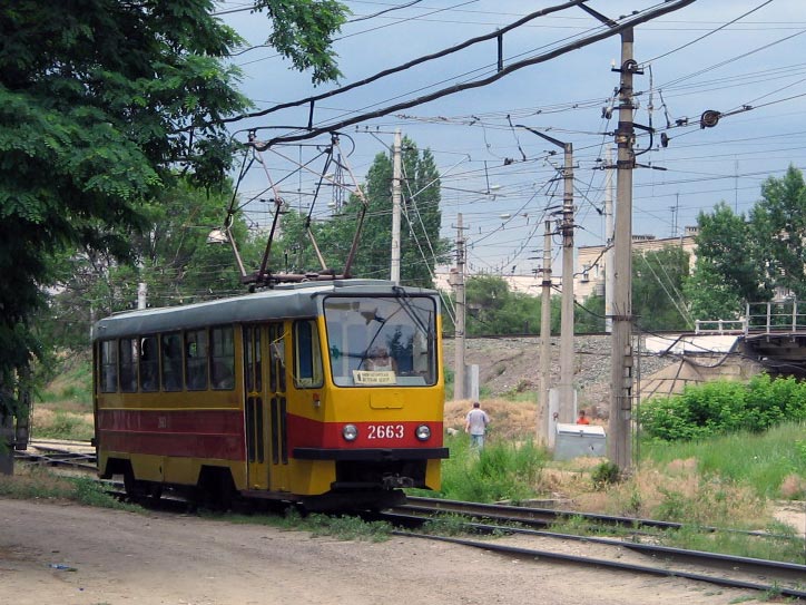 Волгоград, Tatra T3SU мод. ВЗСМ № 2663