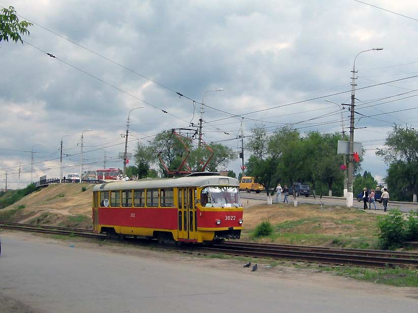 Волгоград, Tatra T3SU (двухдверная) № 3022