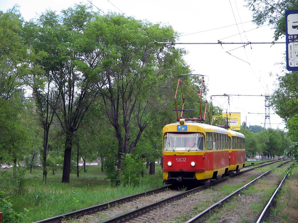 Волгоград, Tatra T3SU № 5832