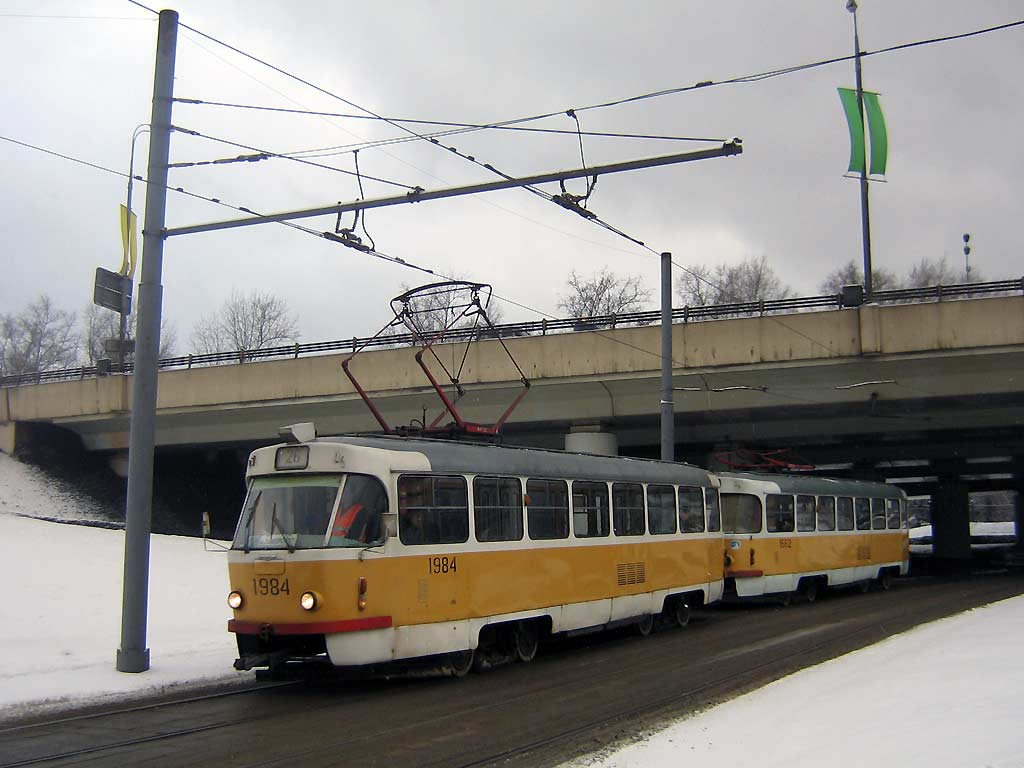 Москва, Tatra T3SU № 1984 Москва, Tatra T3SU № 1984