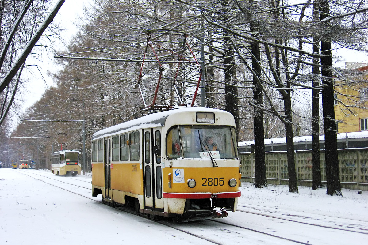 Москва, Tatra T3SU № 2805