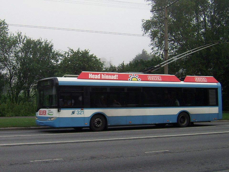 Таллин, Solaris Trollino II 12 Ganz № 321 Таллин, Solaris Trollino II 12 Ganz № 321