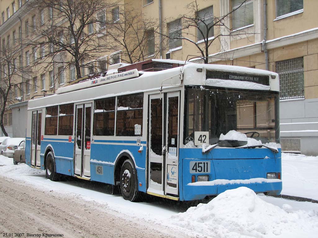 Москва, Тролза-5275.05 «Оптима» № 4511
