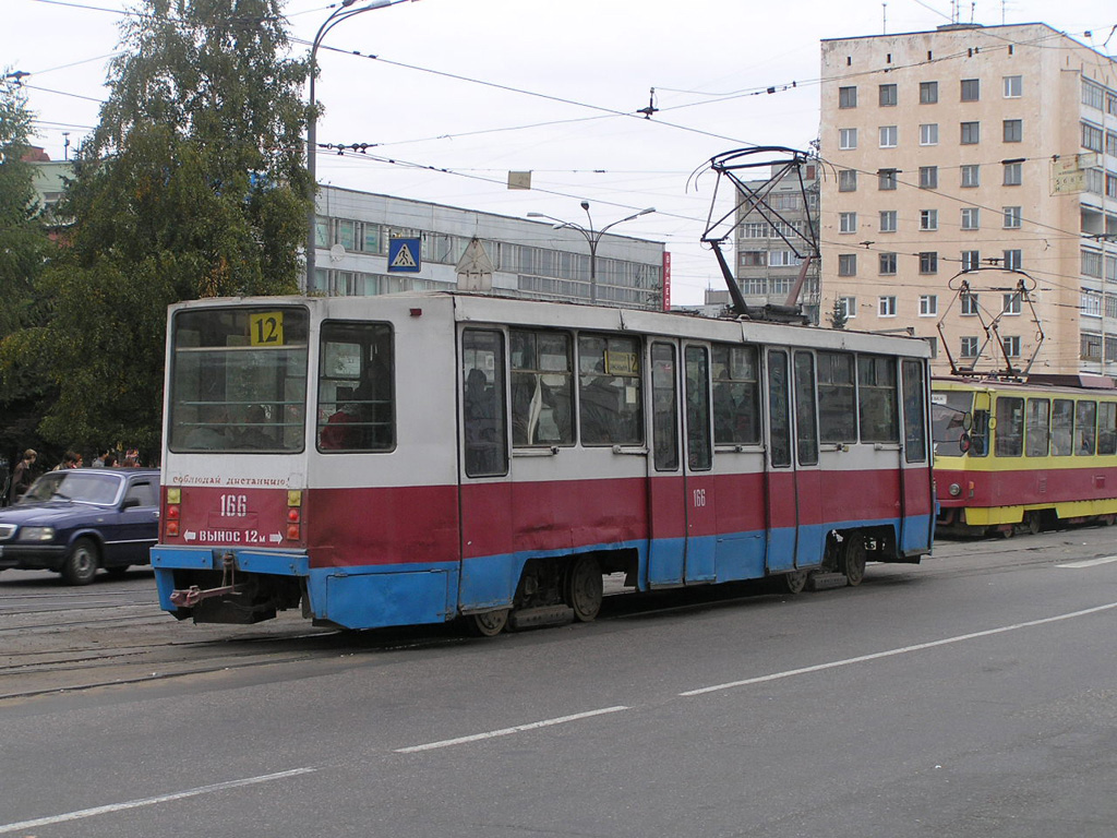 Тверь, 71-608К № 166; Тверь — Тверской трамвай в начале 2000-х гг. (2002 — 2006 гг.)