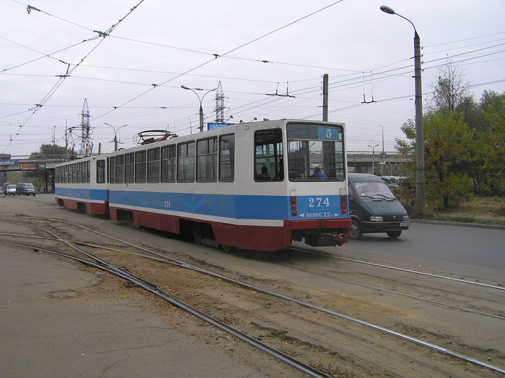 Тверь, 71-608К № 274; Тверь — Тверской трамвай в начале 2000-х гг. (2002 — 2006 гг.)