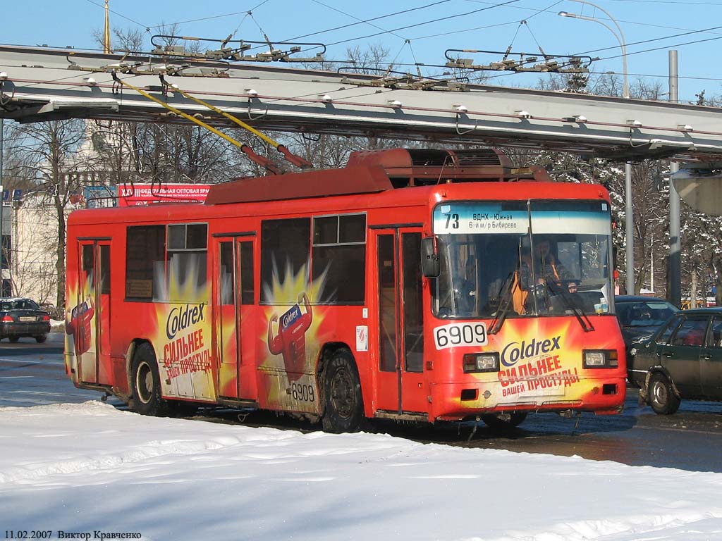 Москва, БТЗ-52761Р № 6909