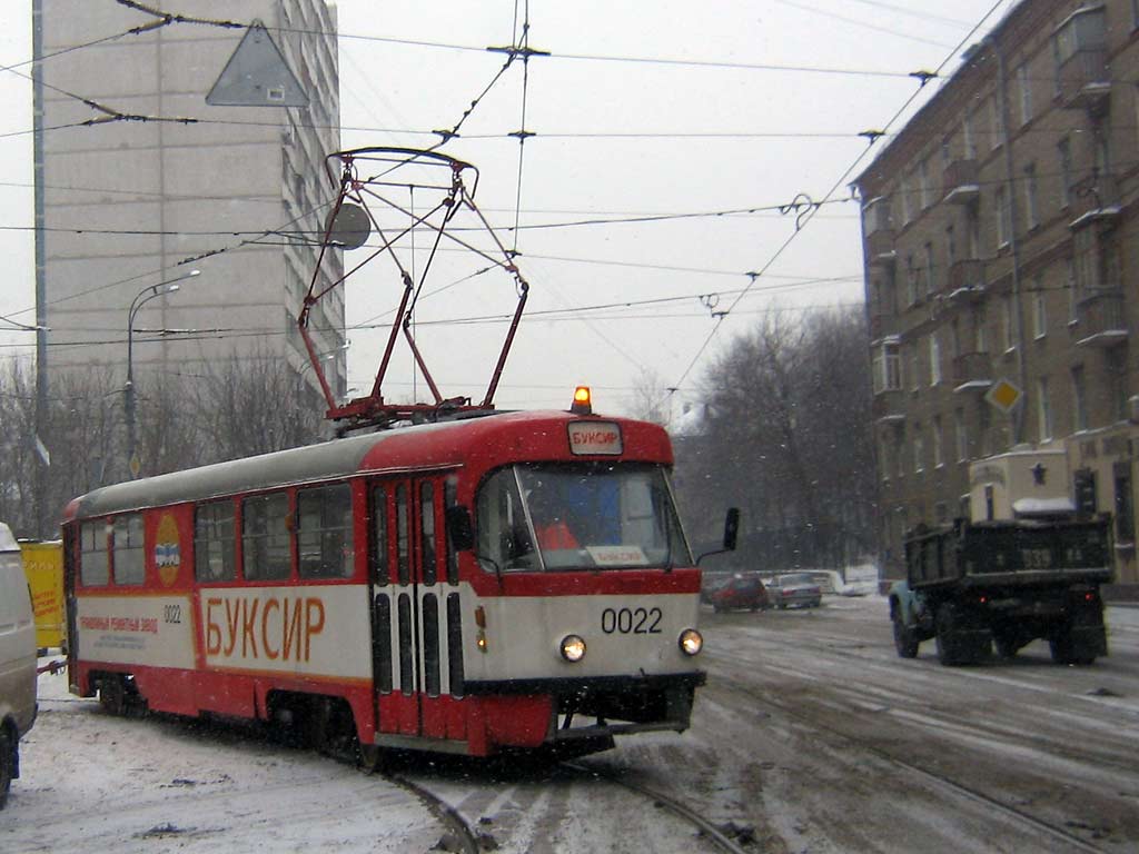 Москва, Tatra T3SU № 0022