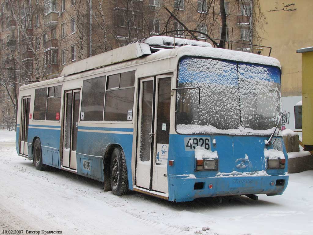 Москва, БТЗ-52761Р № 4926
