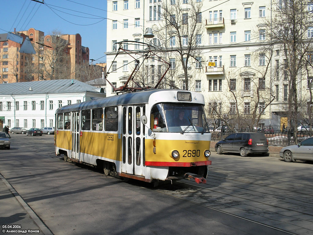 Москва, Tatra T3SU № 2690