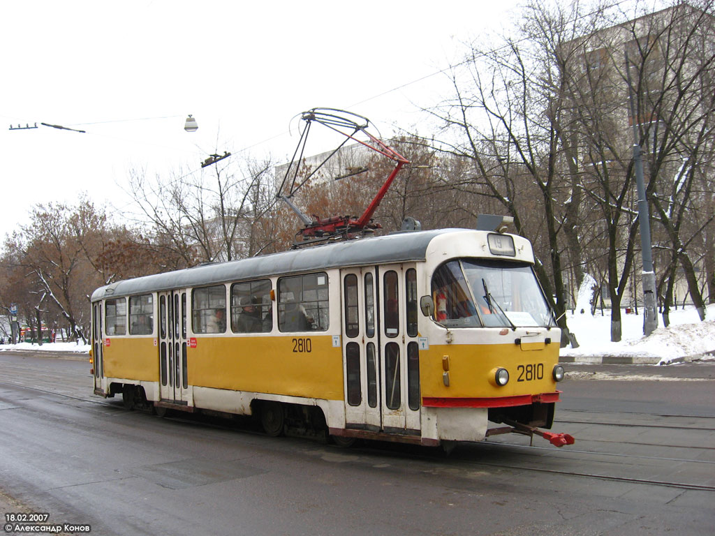 Moscow, Tatra T3SU № 2810
