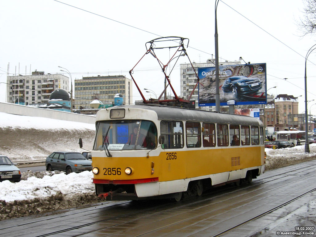Москва, Tatra T3SU № 2856