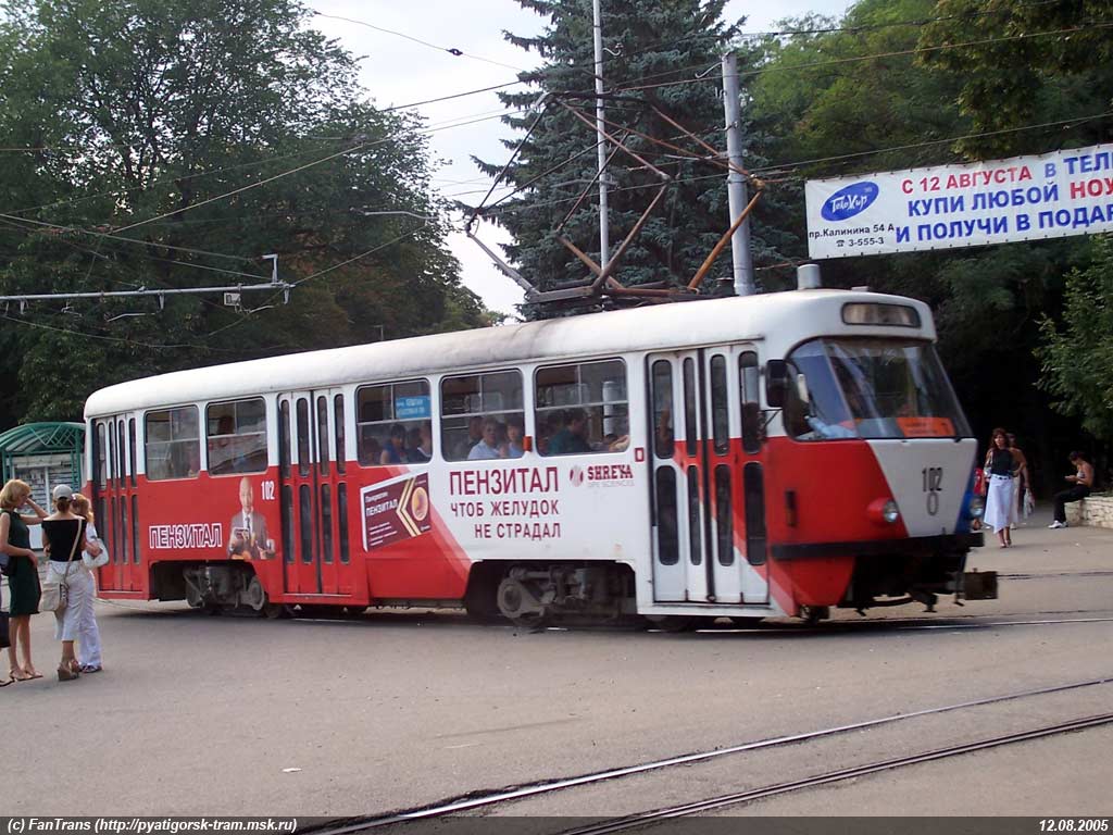 Pjatyigorszk, Tatra T4D — 102 Pjatyigorszk, Tatra T4D — 102