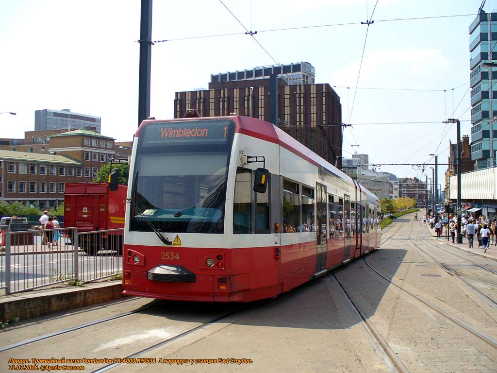 Лондон, Bombardier CR-4000 № 2534
