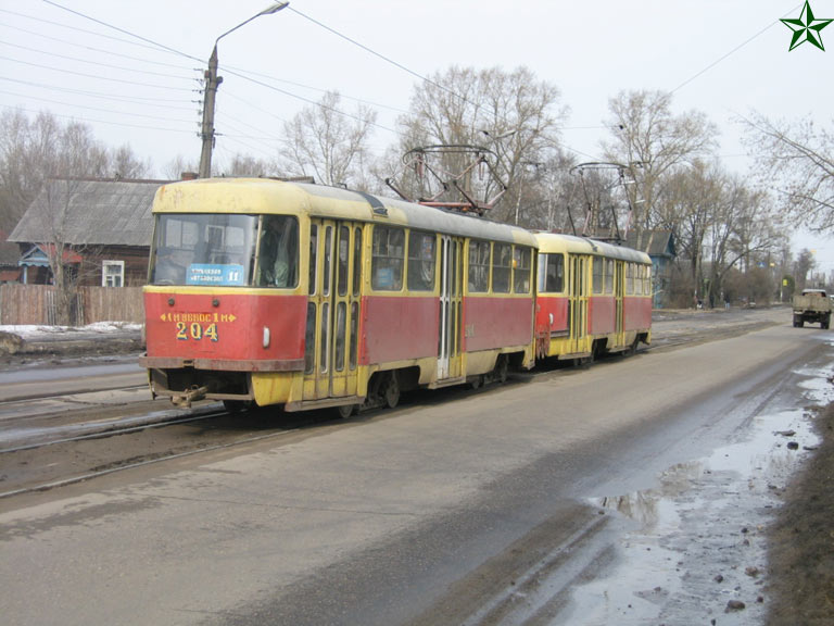 Тверь, Tatra T3SU № 204; Тверь — Тверской трамвай в начале 2000-х гг. (2002 — 2006 гг.)