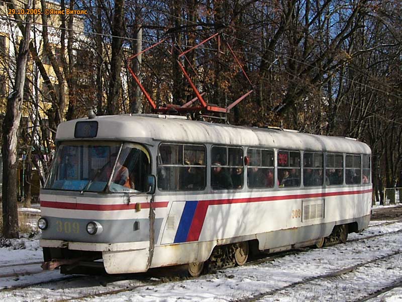 Твер, Tatra T3SU № 309; Твер — Тверской трамвай в начале 2000-х гг. (2002 — 2006 гг.)