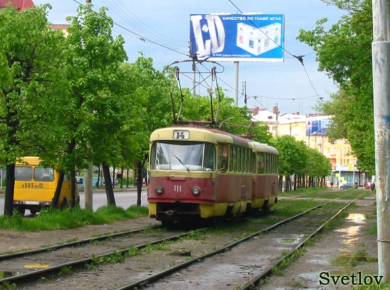 Тверь, Tatra T3SU № 111; Тверь — Тверской трамвай в начале 2000-х гг. (2002 — 2006 гг.)