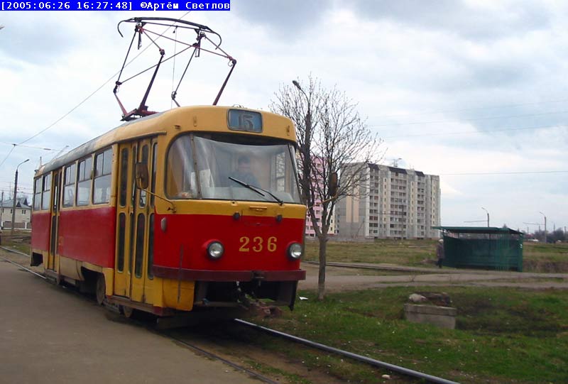 Тверь, Tatra T3SU № 236; Тверь — Тверской трамвай в начале 2000-х гг. (2002 — 2006 гг.)