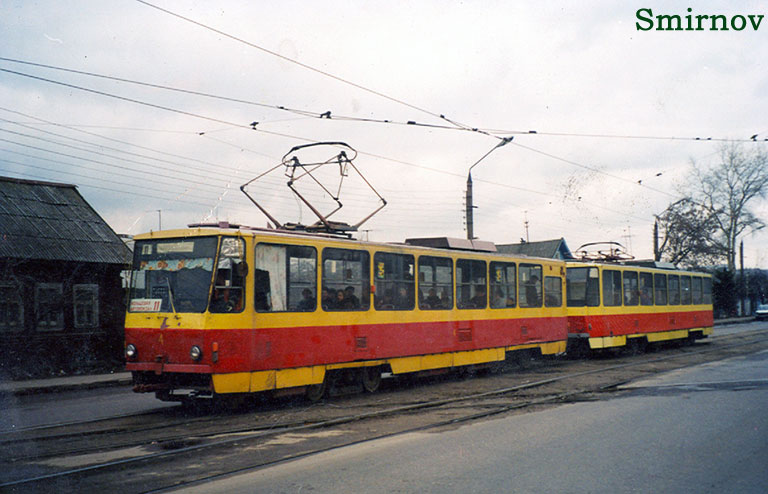 Tver, Tatra T6B5SU № 4; Tver — Tver tramway in the early 2000s (2002 — 2006) Tver, Tatra T6B5SU № 4; Tver — Tver tramway in the early 2000s (2002 — 2006)