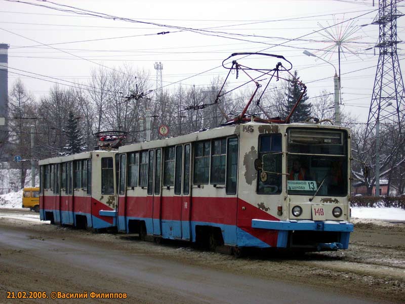 Тверь, 71-608К № 148; Тверь — Тверской трамвай в начале 2000-х гг. (2002 — 2006 гг.)