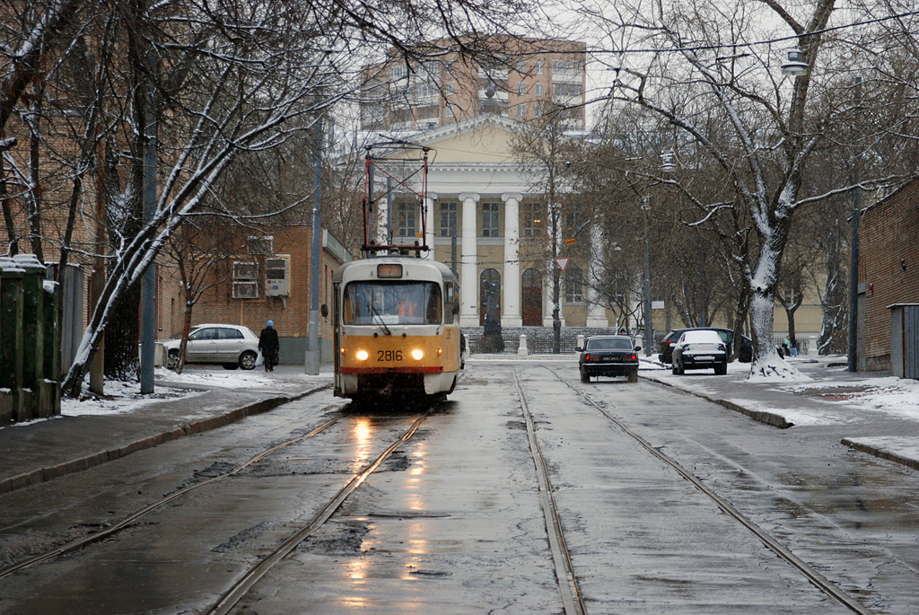 Москва, Tatra T3SU № 2816